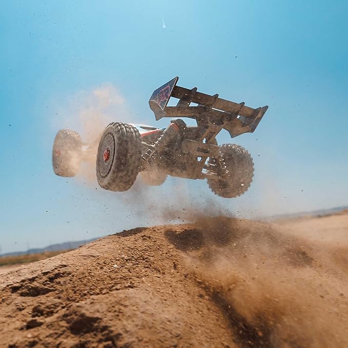 ARRMA RC Car 1/8 Typhon 4X4 223S BLX BRUSHLESS Buggy RTR (Battery and Charger Not Included) with DSC RED/Blue ARA4306V4T3