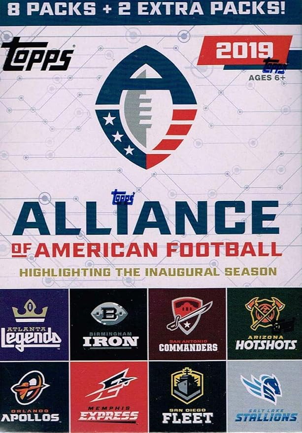 Topps 2019 Alliance of American Football - Value Box Multicolor