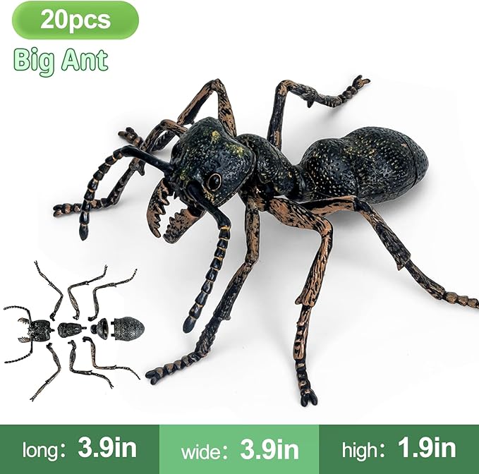7Pcs Lifelike 3D Puzzles for Kids1:1 Replica Insect Building Toys for 5 6 7 8+ Year Old Boys GirlsSlot-Assembly Building BlocksBug Realistic Figures SetEducational Toys Ideal for ClassParty