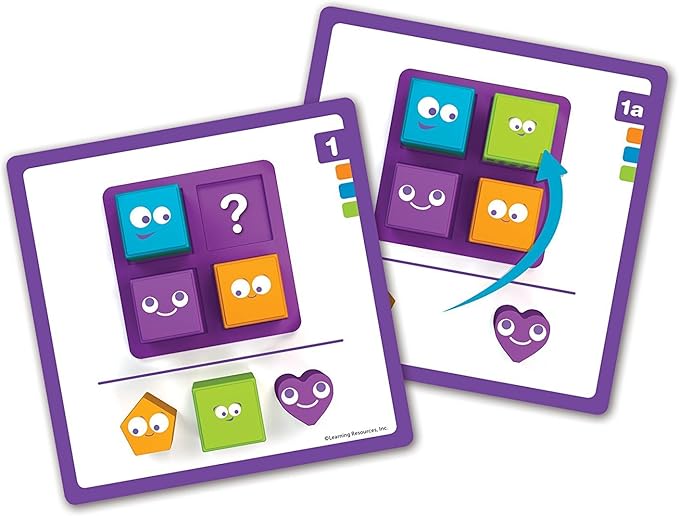 Learning Resources Mental Blox Jr. Early Logic Game - 8 Pieces Ages 4+ Educational Games for Kids Brain Teaser Games and Puzzles STEM Games 3-D Puzzles Critical Thinking for Kids