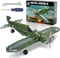 Lucky Doug Building Toys Model Airplane Set - DIY Building Stem Projects Toys for Kids Boys Ages 8-12 Assembly Science Toys for Model Fans