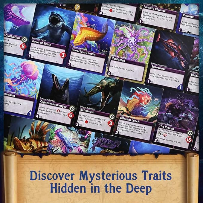 Northstar Game Studio Oceans Board Game - Beautiful Strategy Ecosystem Game | Families Teens &amp Adults - 2-4 Players Age 12+ 90 Mins
