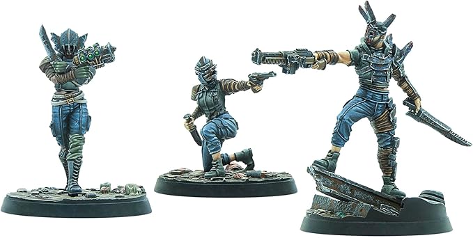 Modiphius Entertainment: Fallout: Wasteand Warfare Raiders - Disciples Leaders - 3 Figures Nuka World Wave 32mm Multi-Part Resin Unpainted Mniatures