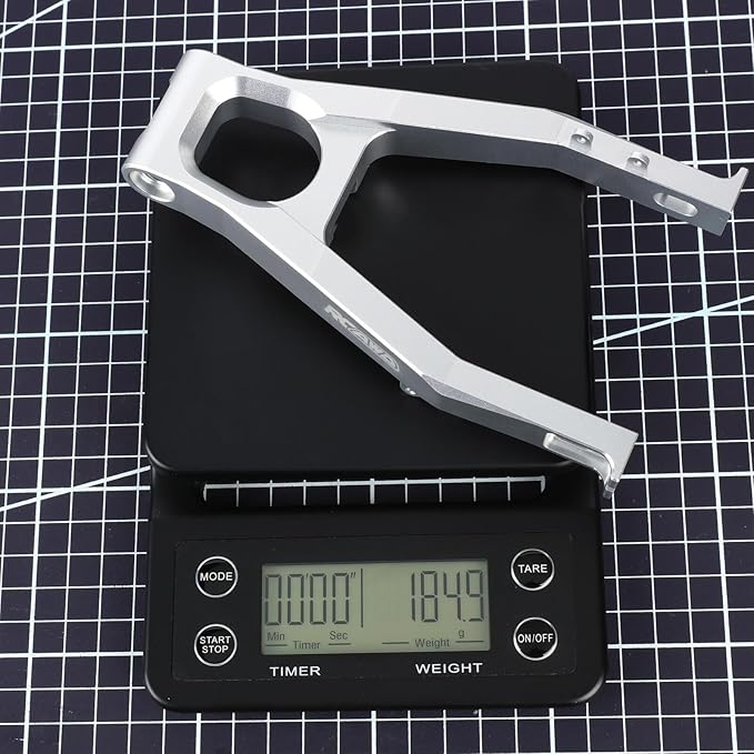 for Losi Promoto MX 7075 Rear Swing Arm Adjustable Wheelbase 1/4 Motorcycle RTR Pro Circuit Club MX Upgrades RCAWD Aluminum Parts # LOS264000 Silver