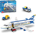 510 Pcs City Passenger Airplane Building Set 6 IN1 Plane Building Blocks Toys STEM Aircraft Bricks with Shuttle Bus Baggage TruckAirplanes Model Toys Gifts for Adults Boys Girls Age 6-12+