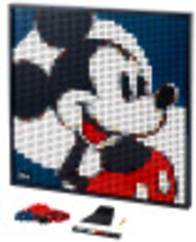 LEGO Art Disney’s Mickey Mouse 31202 Craft Building Kit A Wall Decor Set for Adults Who Love Creative Hobbies New 2021 (2658 Pieces)
