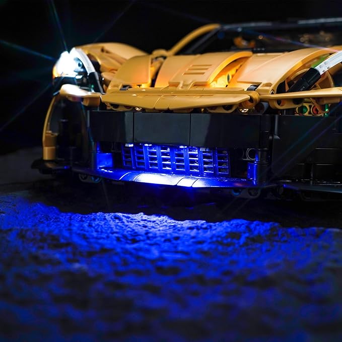 Upgraded Led Light Kit for Lego McLaren P1 42172 Building Set RC Version Compatible with Lego 76295 Gift Idea for Adult Builders and Fans(Model Not Included)