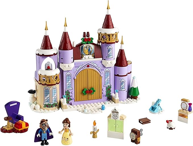 LEGO Disney Belle’s Castle Winter Celebration (43180) Disney Princess Building Kit Makes a Great Birthday for Kids who Love Disney’s Beauty and The Beast (238 Pieces)