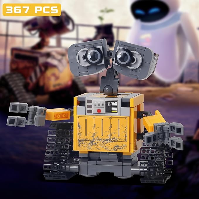 DIY Robot Wall-e Building Blocks Set Compatible with Lego walle SizeGreactive Minifigure Robots Model Display Toy ArchitectureUnique Education Gift Toy for 6+ Kids or Adults