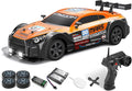 RACENT 1:16 RC Drift Car 2.4Ghz 4WD 18KM/H Remote Control Car with Spray Mist Racing and Drifting Wheels LED Light 2 Batteries Sport Model Toys Vehicle for Kids Boys Adults