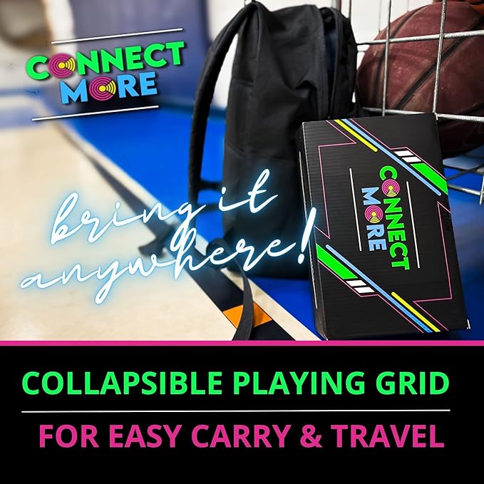 Connect More - Social Skills Games and Therapy Games Multiplayer up to 6 Players 4 in a Row Connect Game Fostering Conversation and Relationship Building