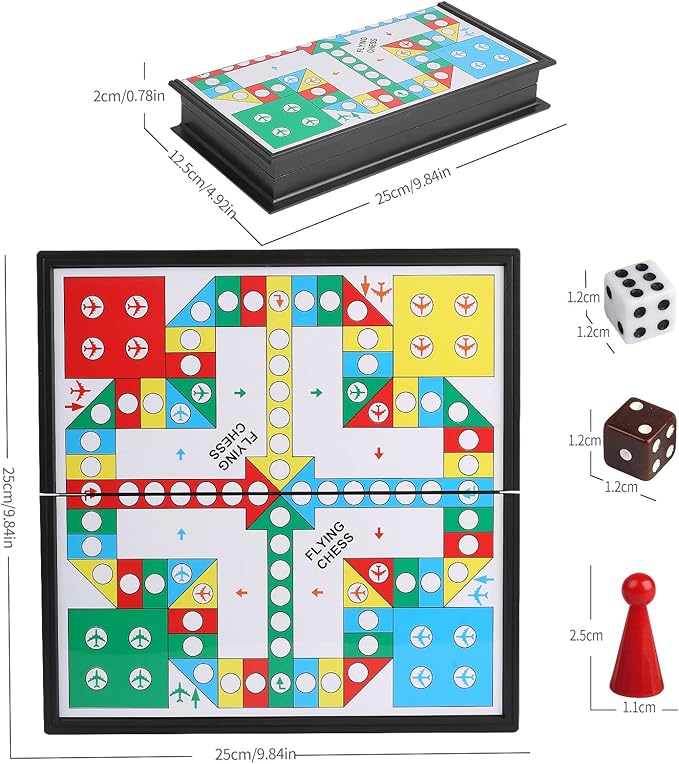 Andux Foldable Magnetic Flying Chess Portable Board Game Set CXYXQ-03 (M)