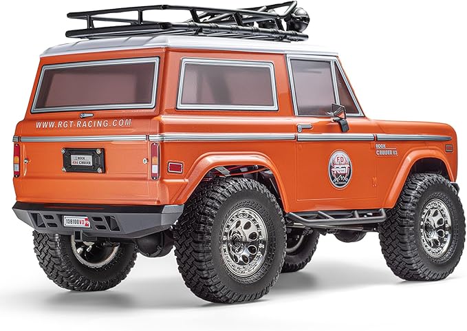 RGT RC Crawler 1:10 4wd Off Road Truck Rock Cruiser RC-4 Remote Control Car 4x4 Hobby RC Car Toy 136100V3FD Orange