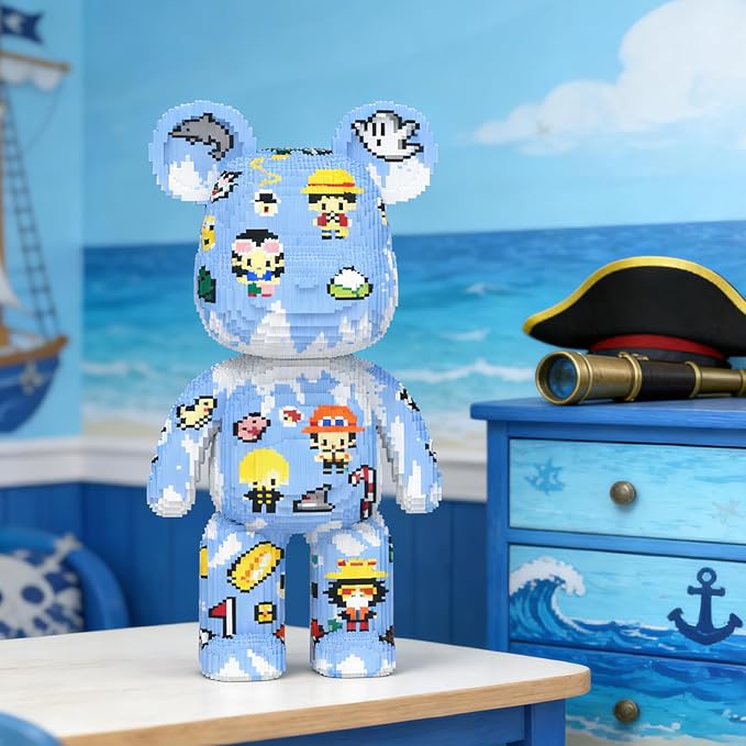 Sticker Graffiti Bear Building Blocks (21950 PCS) 3D Micro Animal DIY Bear Building Blocks for Adults &amp Teenager Creative Toys Ideal Gift for Family &amp Friends