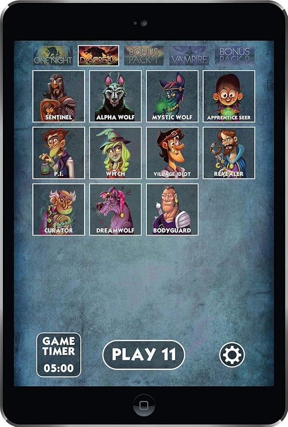 One Night Ultimate Daybreak by Bezier Games | Standalone Hidden Role Mystery with Social Deduction | App-Supported Bluffing Experience | 3-10 Players Ages 8+ | 10 Minutes