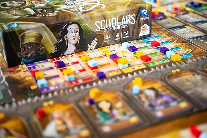 Renegade Game Studios: Scholars of the South Tigris Strategy Board Game Standalone Worker Placement 2-4 Players 60-90 Mins