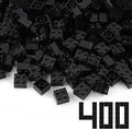 Feleph 2x2 Bricks Black 400 Pieces Parts Building Creative Play Blocks Set Toy Basic Accessories Compatible with 3003 Major Brick Brands