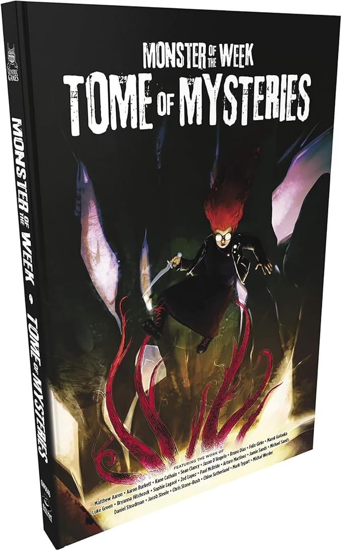 Evil Hat: Monster of The Week: Tome of Mysteries - Hardcover RPG Supplement Book New Mysteries Playbooks &amp Support Tabletop Roleplaying Game