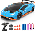 YONCHER RC Drift Car Remote Control Car for Kids Lamborghini Officially Licensed 1:24 20KM/H 4WD with Lights Fast Racing Toy Car for Boys Girls Blue