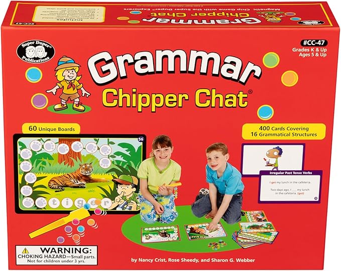 Super Duper Publications | Grammar Chipper Chat® Magnetic Game | Educational Learning Resource for Children