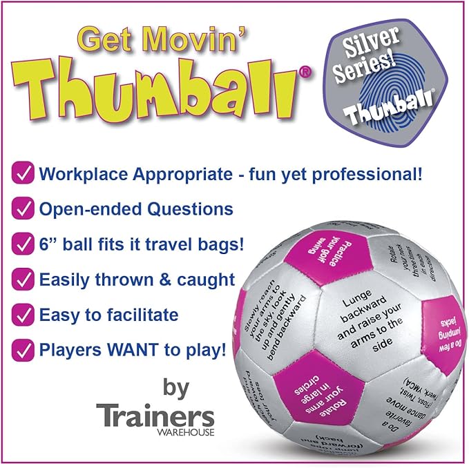 Trainers Warehouse 6 Thumball Collection 32 Prompts for Conversation Team Building Relationship and Training