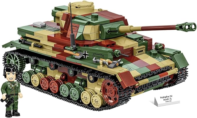 COBI Historical Collection WWII PzKpfw IV Ausf. G Tank Building Set 1107 Pieces
