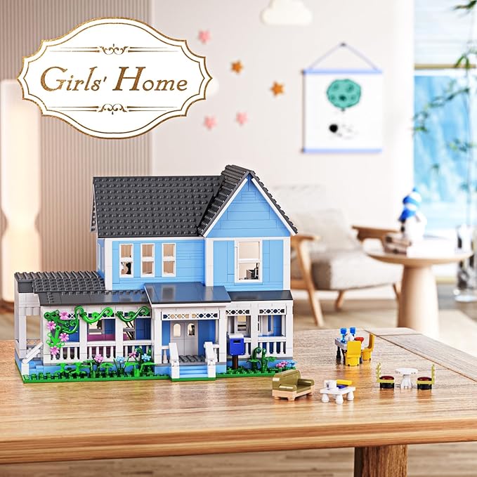 Gilmore House in Stars Hollow Luke’s Diner Lorelai Movie Building Block Toys Set Compatible with Lego Gift Decor and Collectibles for Family Sitcom TV Fans Girls Female Women Adult(1107 PCS)
