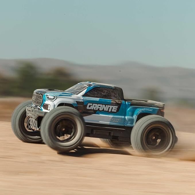 ARRMA RC Truck 1/10 Granite 4X4 223S BLX BRUSHLESS Monster Truck RTR with DSC Blue ARA4302V4T1
