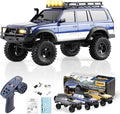 BEEZRC FMS RC Crawler 1/18 FCX18 Land Cruiser LC80 RTR Toyota Licensed 4WD RC Rock Truck 2.4Ghz 900mAh Hobby Grade RC Car Model Mini Remote Control Car Off Road Vehicle FMS11831RTRBU(Blue)