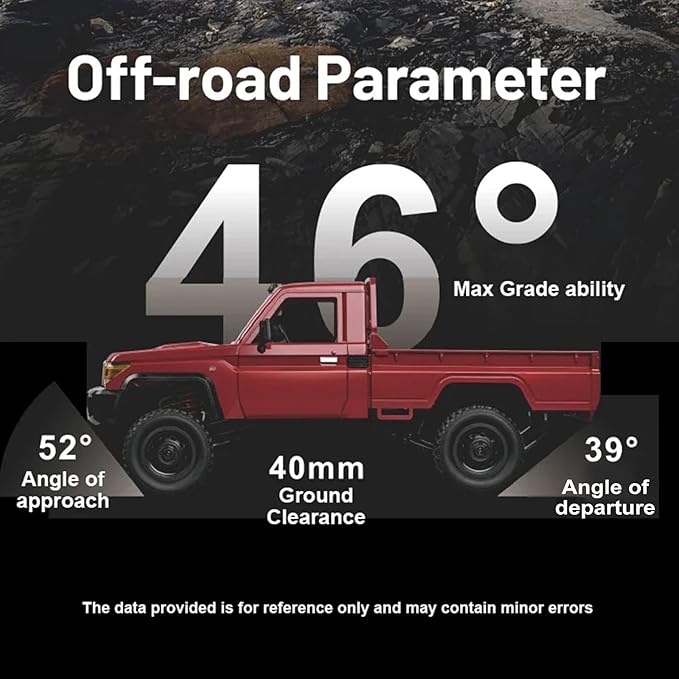 RC Crawler 1:12 Scale MN82 RC Crawler 4WD LC79 Land Cruiser Rock Crawlers with Lights Speed Adjustment Servo Tires 2.4Ghz RTR RC Rock Truck for Teens Adults(Yellow)