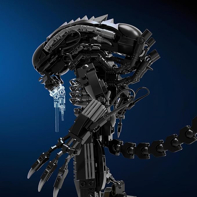 Xenomorph Action Figures Building Set with Facehugger Chestburster &amp Egg Mech Figures Model Set with Movale Joints for Classic Poses Horror Collection for Movie Fans &amp Boy Birthday Gifts f