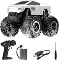 1:16 Cybertruck Remote Control Car 2.4 GHz 4WD Amphibious Off-Road Pick-up Truck with LED Light Waterproof Monster Truck Hobby RC Cars Toys for Teen Adults