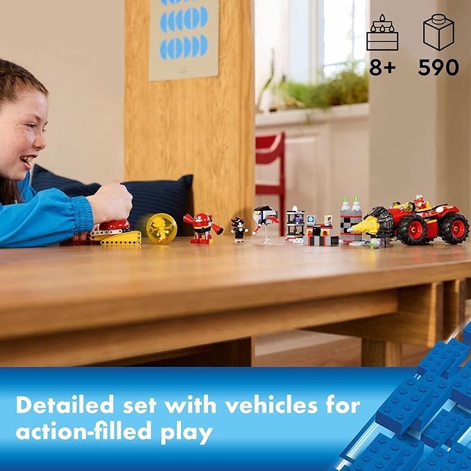 LEGO Sonic The Hedgehog: Super Sonic vs. Egg Drillster Gaming Toy with Shadow and Dr. Eggman Toy Building Set for Boys and Girls Ages 8 and Up 76999
