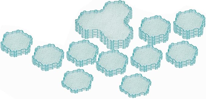 Renegade Game Studios Heroscape Terrain Expansion: The Snow Fields of Valhalla with 120 Hex-Tiles &amp 2 Evergreen Trees