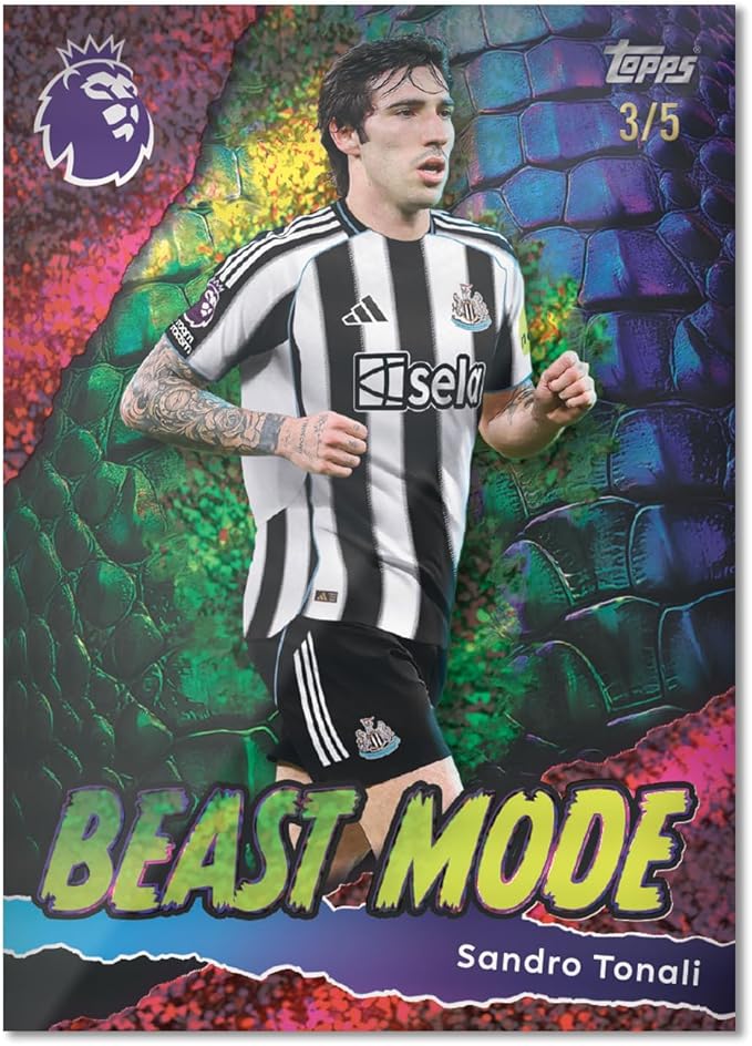 2025 Topps Premier League Debut Edition Cards - Random Mega Tin (40 Cards + 3 Exclusives)