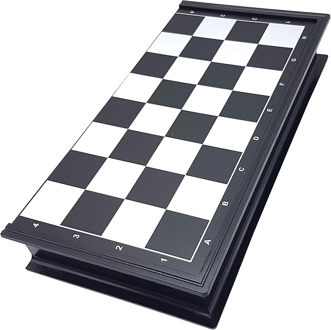 Lexibook Chessman® Classic Magnetic and Foldable Chess Game 32 Pieces Family Board Game Black/Grey CGM320