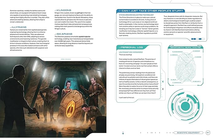 Modiphius Entertainment: Star Trek Adventures 2nd Edition Technical Manual - Roleplaying Game Supplemental Hardback Book Extensive Universe Details