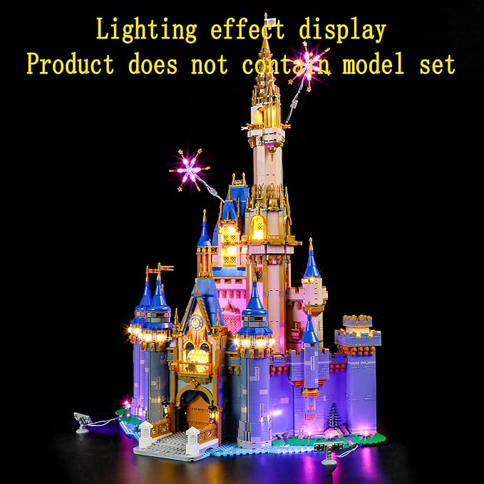 2023 Version LED Light Kit Compatible with Lego 2023 Disney Castle 43222 (Model Set Not Included)