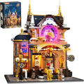 Steampunk Memory Magic Shop Lighting Building-Bricks Set 2056 Pcs Modular Building from Chrono Custodians Collection Display Set for Adults and Steampunk Lovers