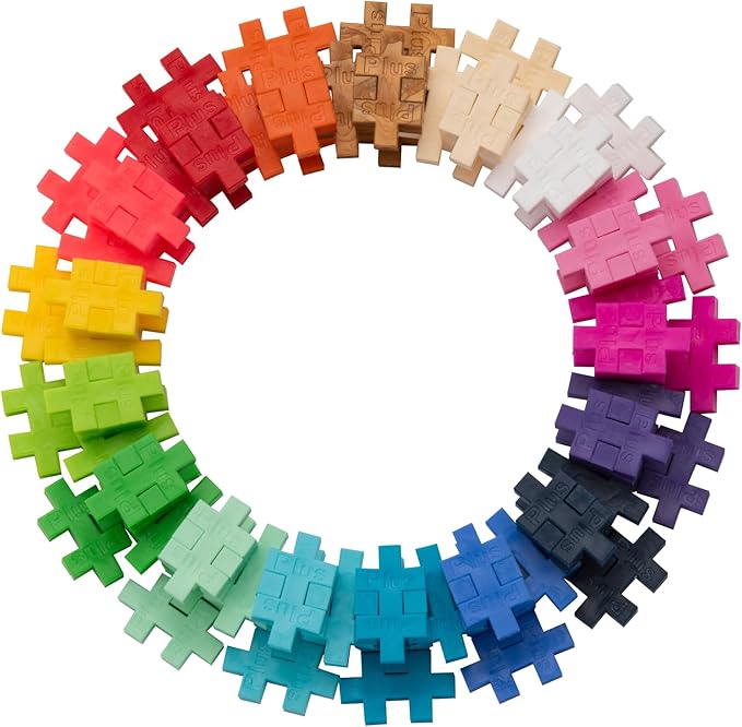 Plus Plus Learn to Build Colorverse Super Set 3D Building Block Kit Creative Stem Construction Toy for Kids 1000 Mini Interlocking Pieces