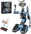 iATOM 1176 Pieces Johnny 5 Robot Building Set with Remote Control - Rechargeable Gift for Adults Men STEM Tech Movie Robotic Figure Model Kit