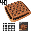 Magnet Game Magnetic Game Chess 40 Piceses Family Games for Kids and Adults Board Game for Kids 8-12 Family Games Night 2-4 Players Gifts for Teens Kid (Brown)