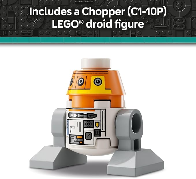 LEGO Star Wars: Ahsoka Chopper (C1-10P) Astromech Droid Set - Building Toy for Kids Ages 10+ - Makes a Great Gift for Boys and Girls - Model Kit and Room Decor Idea for Sci-Fi Adventure Fans - 75416