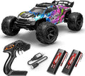 RC Car for Adults Boys 1:8 Scale 50KM/H High Speed Vehicle with 2.4 GHz Remote Control Waterproof Off-Road Monster Truck 2 Rechargeable 2600mAh Batteries Racing Car Toys
