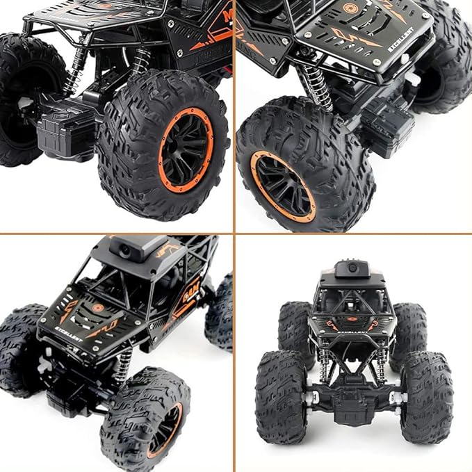 RC Car 1:18 Remote Control Car with Camera High Speed Alloy Off Road Truck Fast Racing Vehicle Electric Hobby Toy Car Gift for Boys Kids Teens Adults