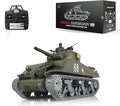 Heng Long US in Stock 1/16 Customized Pro Version 7.0 M4A3 Sherman RC Tank 3898 Barrel Retractable Idle Smoking 360° Rotating Turret Infrared Combat Lifting Barrel Light Sound BB Shooting