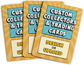 GotPrint Custom Collectors Cards | Add Your Photo Name Stats or Text | Personalized Design | Sports Teams | Baseball | Gaming | Gifts for Kids and Family Rounded Rectangle 2.5” x 3.5” 500 Qty