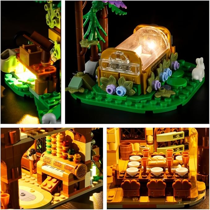LIGHTAILING Light for Lego-43242 Snow White and The Seven Dwarfs' Cottage - Led Lighting Kit Compatible with Lego Building Blocks Model - NOT Included The Model Set