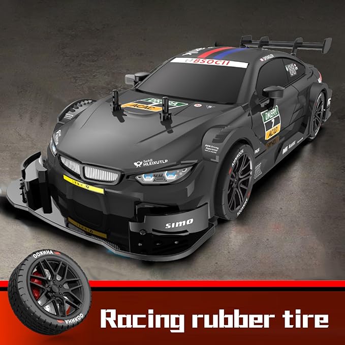 GoolRC RC Drift Car 1:16 Scale 4WD 40KM/H High Speed RC Racing Car 2.4GHz Electric Sport Drifting with Headlight Drifting &amp Racing Tires for Adults (Black)
