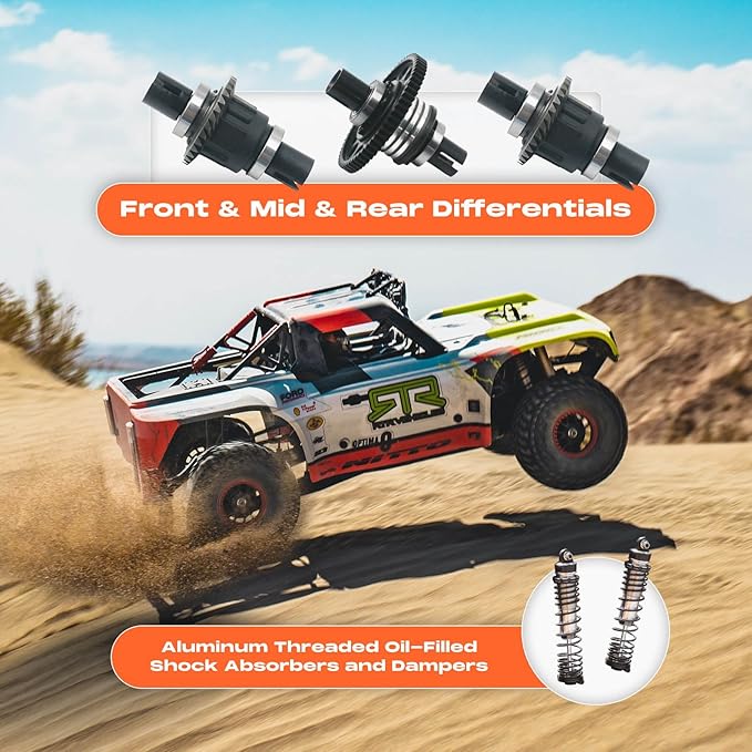 BEEZRC FMS 1/7 Ford Bronco RTR EB RC Short Course Truck Fast 80km/h High Speed RC Off-Road Brushless 4x4 RC Truck RC Car Hobby RC Waterproof Remote Control Car for Adults RS Racing Livery 2024